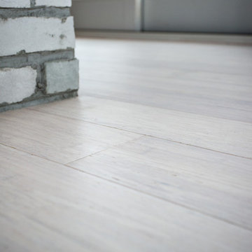 Rustic Ivory Wide Plank Strand Bamboo Flooring