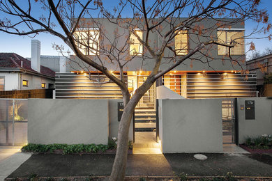This is an example of a modern exterior in Melbourne.