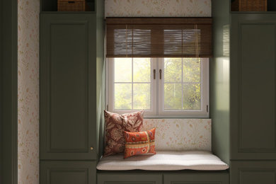 Entryway - french country entryway idea in Portland
