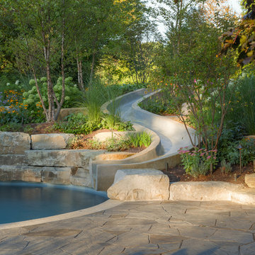 Sliding into Summer - Custom Concrete Slide & Pool