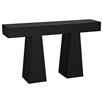 Noir Furniture Wendell Console Table With Matte Black Finish GCON403MTB