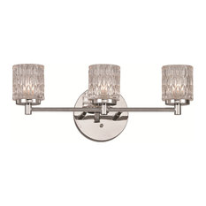 Trans Globe 20493 PC Three Light Bath Vanity