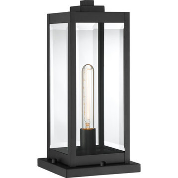 Quoizel WVR9106EK One Light Outdoor Lantern, Earth Black Finish