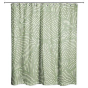 Dense Leaves 4 71x74 Shower Curtain