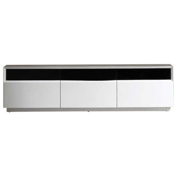J&M Furniture TV Stand 023, White High Gloss