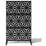 Veradek - Decorative Screen Set With Stand, Star - Whether it's your room, your patio or your fence, the Veradek Screen Series with its perfect balance of design, durability and convenience features a modern geometric design which is the perfect fit to create privacy, be used as a separator or fill out an empty space. The panels are made from a durable plastic, making it impact, crack and scratch resistant. All Veradek products are extreme weather tested, so you can rest assured that your privacy screen can withstand the harshest conditions. The screen panel comes in seven designs ranging in privacy levels that pair well in any outdoor space.