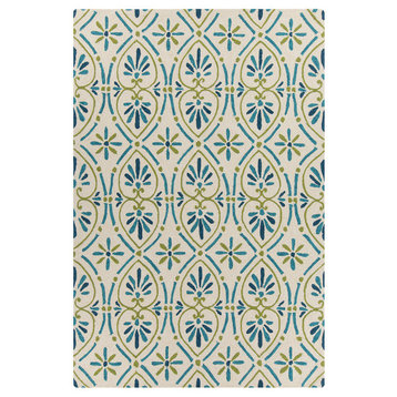 Terra Area Rug, Blue and Green, 7'9"x10'6"