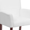 White Leather Side Chair