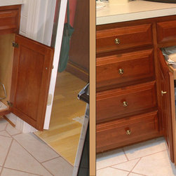 Pull Out Shelves with Stile Removal - Kitchen Drawer Organizers