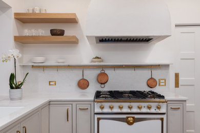 French country kitchen photo in Austin