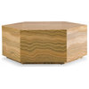 Adriani Glam Amber and Gold Marble Coffee Table