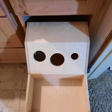 Custom Heat-Safe Hair Tool Storage Pull-Out Drawer