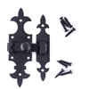 Black Cabinet Door Slide Latch Wrought Iron Slide Bolt Lock Renovators Supply