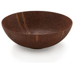 bathco - Corten Steel Bathroom Vessel Sink Porcelain Matte Oxide Effect - Available as pre-order only. Lead time 8 weeks.
