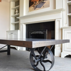 Modern Wheelbarrow Oversized Coffee Table - Coffee Tables
