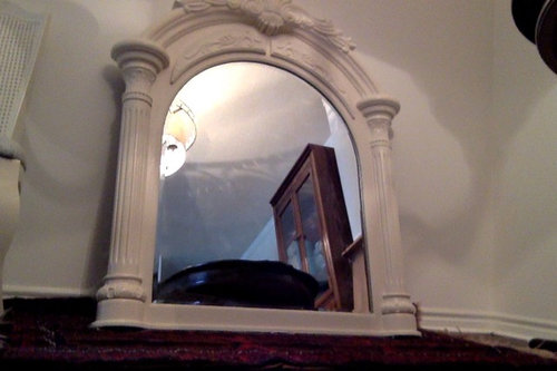 French Provincial Mirror Cane Back Dining Chair