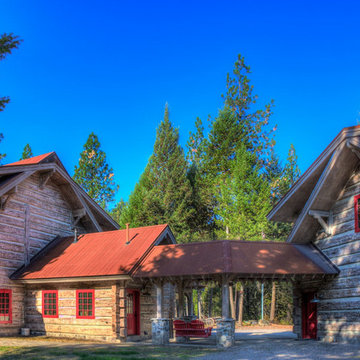 Arlee Montana Concrete Log Cabin