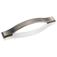 Mirada 6.75" Strap Cabinet Pull With 1" Screw, Brushed Pewter