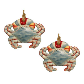 Beachcombers Coastal Maryland Blue Crab Ceramic Holiday Ornament