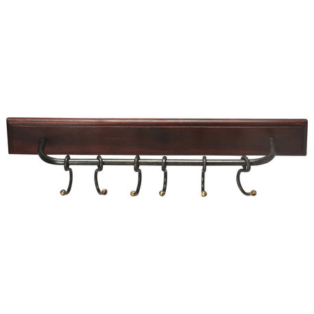 Butler Glendo Iron & Wood Wall Rack