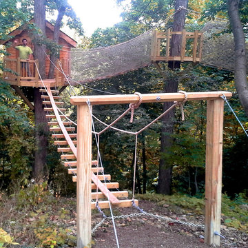 Newtown Square, PA Rope Bridge Treehouse