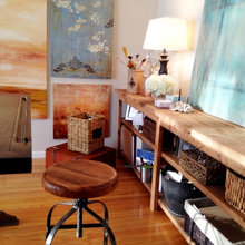 rustic modern office