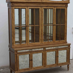 Vintage antiqued hutch/cabinet handmade in our wood shop - China Cabinets And Hutches