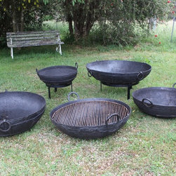Fire Pits or Water Bowls. Genuine Old Indian Kadhai or Cooking Pot - Fire Pits