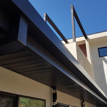 Cladding-Soffits, Fascia, Beams. Box Gutter "Tall" Glendale Ca.