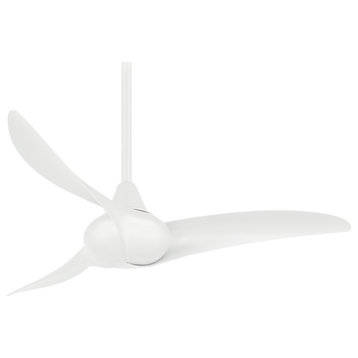 Minka Aire Wave 44 in. Indoor White Ceiling Fan with Remote Control