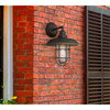 Westinghouse 6121700 Iron Hill 15" Tall Outdoor Wall Sconce - Black Bronze W/
