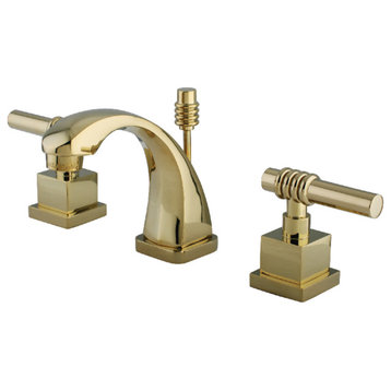 Kingston Brass KS494.QL Milano 1.2 GPM Widespread Bathroom Faucet - Polished