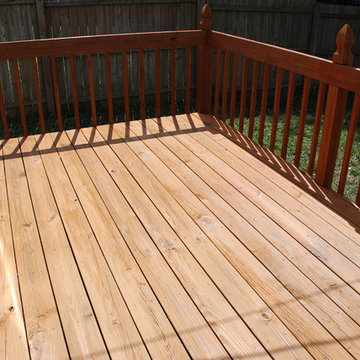 Pressure Treated Deck Stain Project Start to Finish