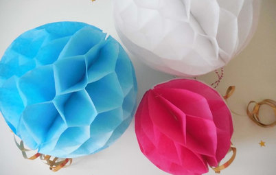 How to Make an Easy Honeycomb Paper Decoration