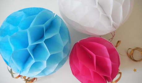DIY Project: Honeycomb Paper Decoration