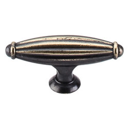 Top Knobs Tuscany Small T-Handle Cabinet Knob with Dark Antique Brass - Cabinet And Drawer Knobs