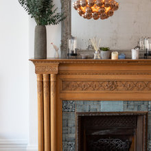 fireplace mantle