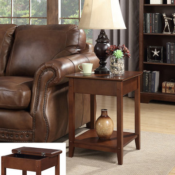 American Heritage Square Flip Top End Table