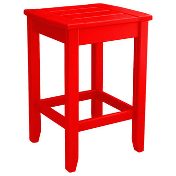 Cypress Accent Table, Fire Engine Red