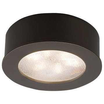 WAC Lighting LED Button Light, Dark Bronze, Round, 2700k Warm White