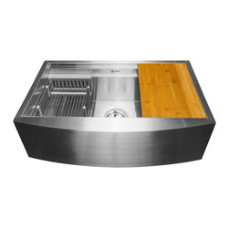 AKDY - AKDY 30"x20"x9" Apron Farmhouse Handmade Stainless Steel Kitchen Sink - Kitchen Sinks
