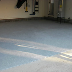 Gray Epoxy Garage Floors with Gray Flakes - Products
