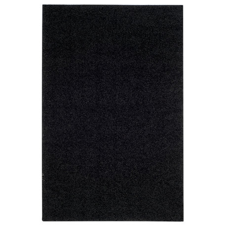 Safavieh Athens Shag Collection SGA119 Rug, Black, 5'1" X 7'6"