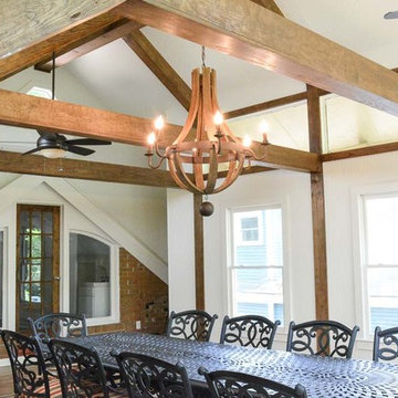 4 Season sunroom addition with cathedral ceilings