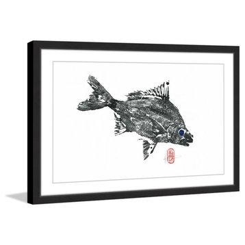 "Silver Bream" Framed Painting Print, 18"x12"