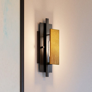 Luxury Contemporary Wall Sconce, Midnight Black