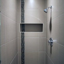 Shower Ideas Grey Blue Green Alcove