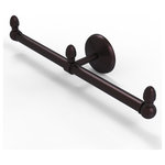 Allied Brass - Monte Carlo 2 Arm Guest Towel Holder, Antique Bronze - This elegant wall mount towel holder adds style and convenience to any bathroom decor. The towel holder features two arms to keep a pair of hand towels easily accessible in reach of the sink. Ideally sized for hand towels and washcloths, the towel holder attaches securely to any wall and complements any bathroom decor ranging from modern to traditional, and all styles in between. Made from high quality solid brass materials and provided with a lifetime designer finish, this beautiful towel holder is extremely attractive yet highly functional. The guest towel holder comes with the 12 inch bar, a wall bracket with finial, two matching end finials, plus the hardware necessary to install the holder.