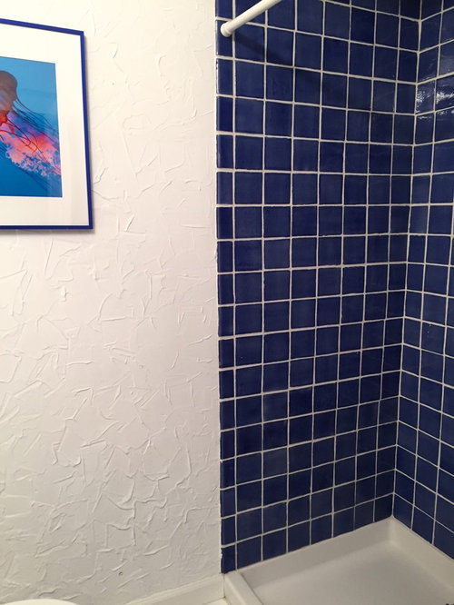 Bathroom Wall Color With Cobalt Blue Tile, Cobalt Blue Shower Floor Tile