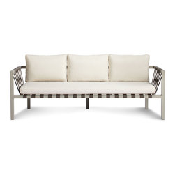 JIbe 3 Seat Outdoor Sofa - Sunbrella Canvas - Outdoor Sofas